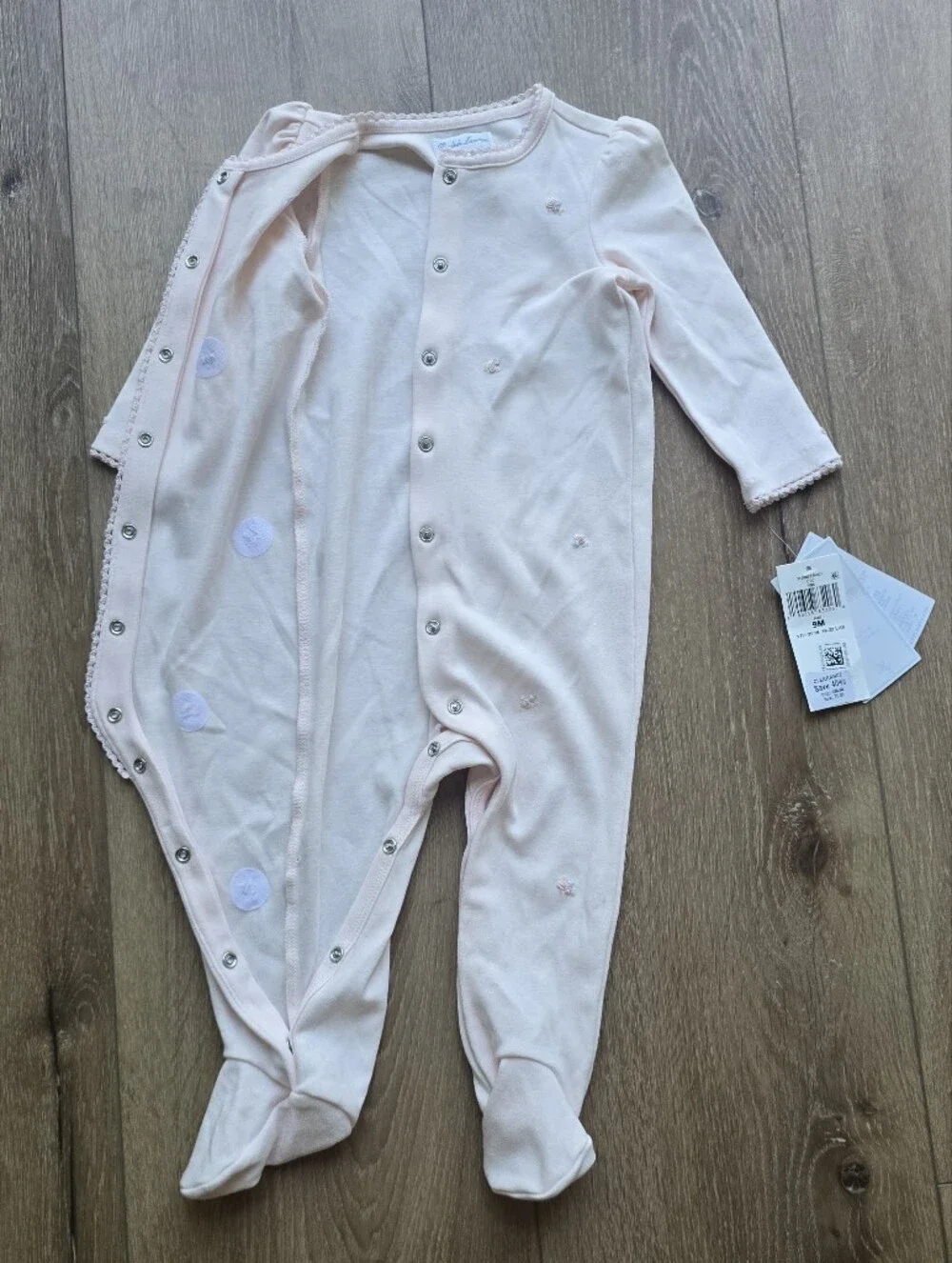 Ralph Lauren Baby Collection Floral Organic Cotton Interlock Coverall 9m 9 Month